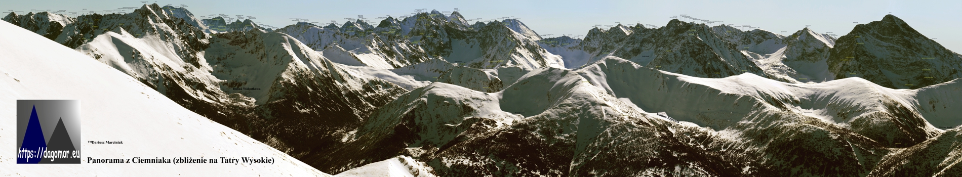 panorama z Ciemniaka